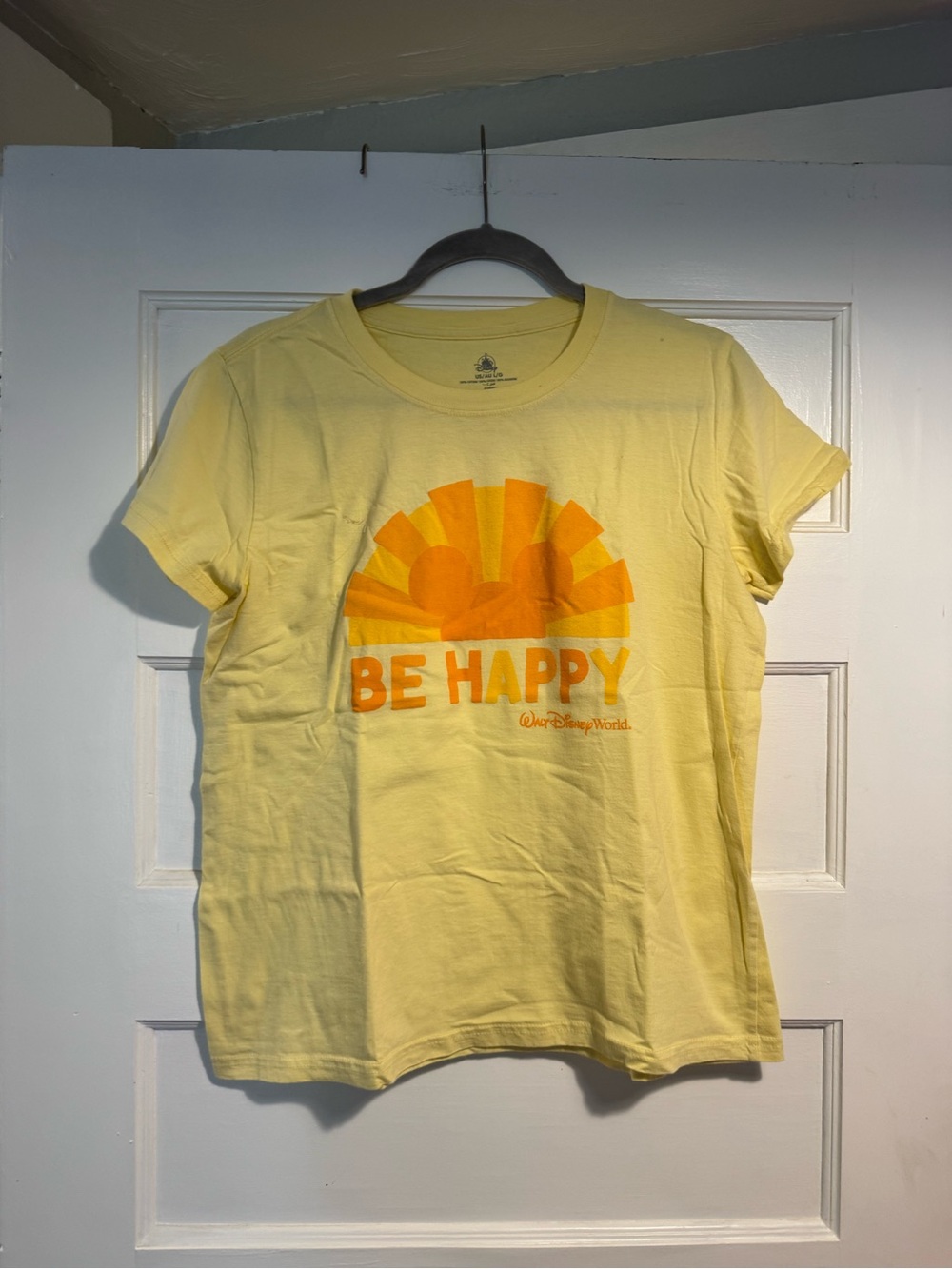 Disney Pale Yellow Crewneck Graphic Tee